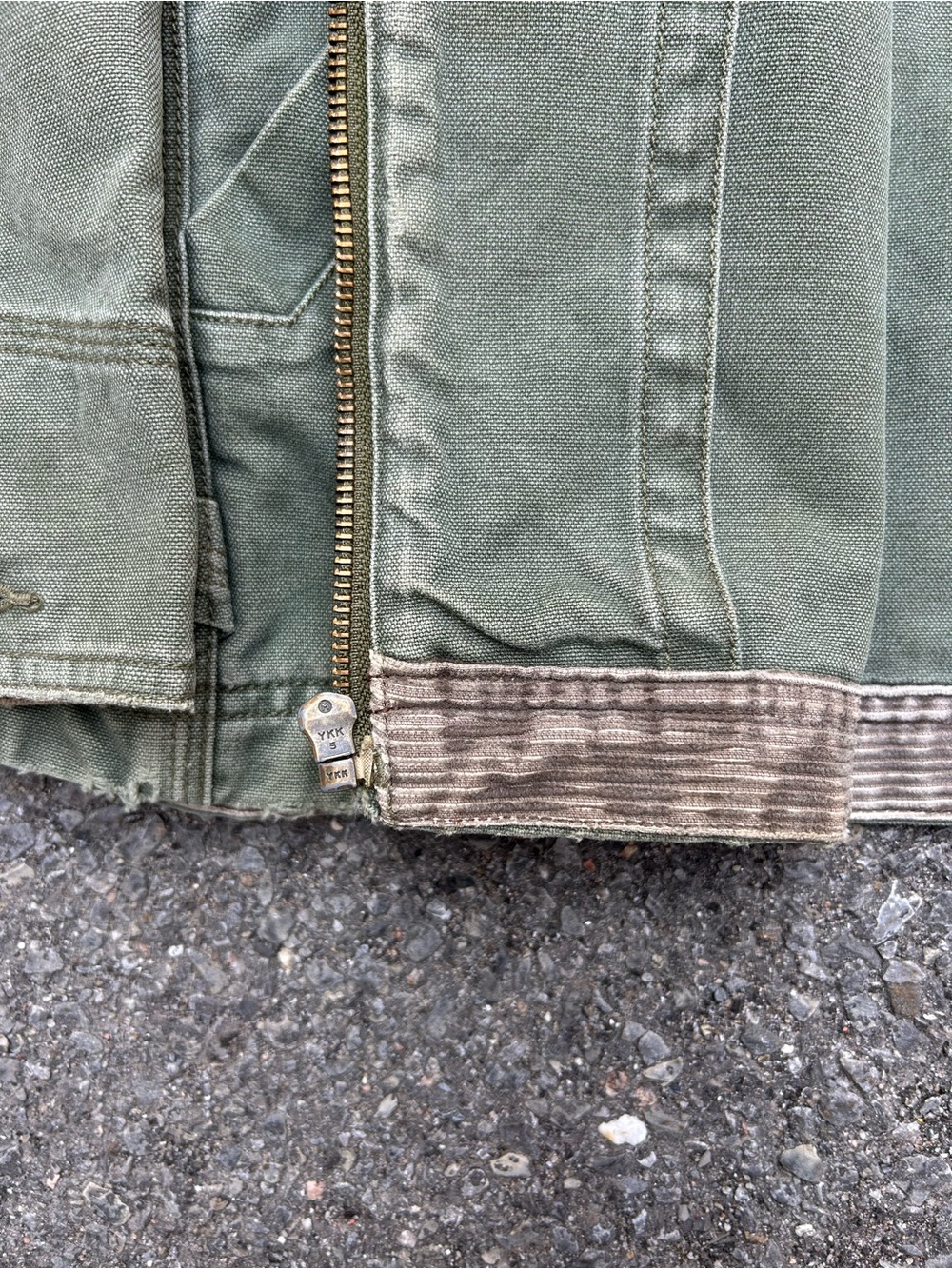 Vintage 90s L.L. Bean Military-Style Field Jacket in Olive Green - Picture 6 of 10